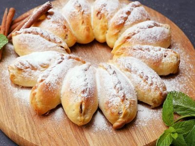 Отрывной пирог с яблоками