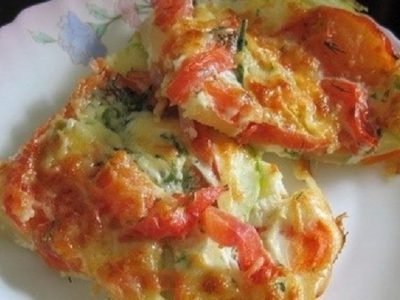 Овощная запеканка с кабачками