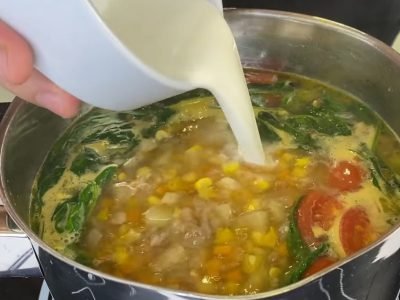 Овощной суп с кокосовым молоком