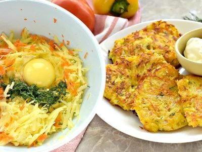 Овощные оладьи на сковороде: безумно ароматные
