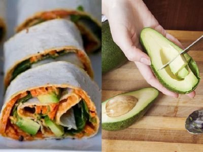 Овощные роллы с хумусом