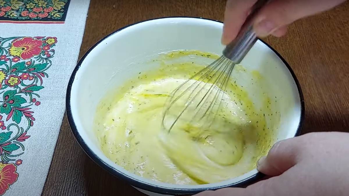 тесто с зеленью