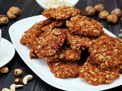 Овсяное печенье с орехами