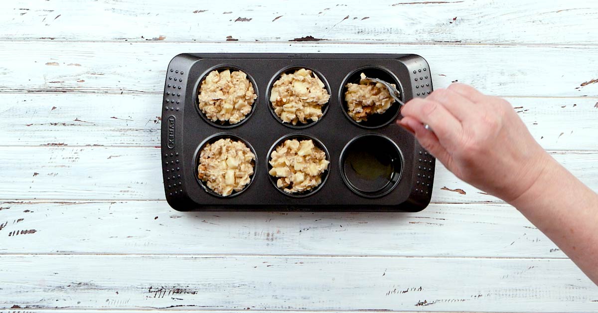 распределение кексов в форму