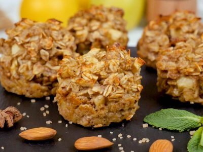 Овсяные кексы с яблоками и корицей