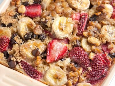 Овсяный пирог с ягодами