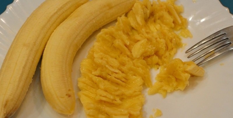 измельчение банана