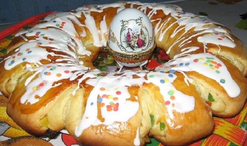 как приготовить пирог цветок