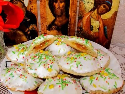 Пасхальное печенье с курагой