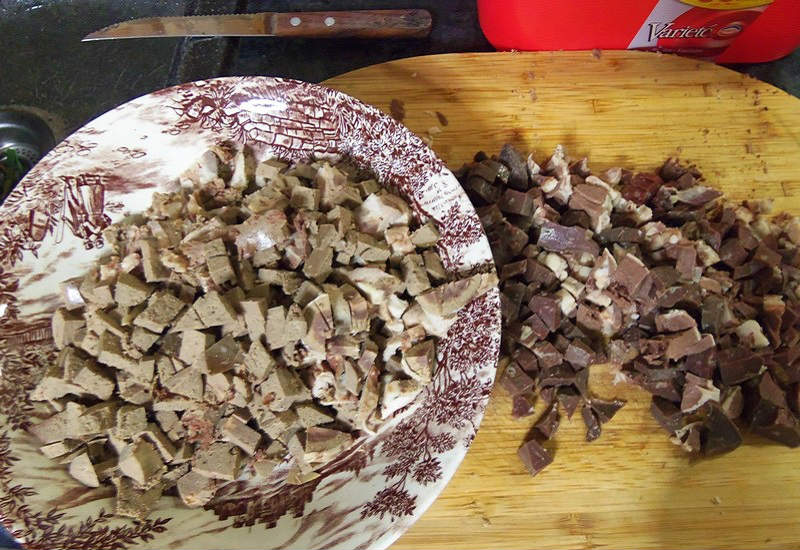 нарезанный ливер