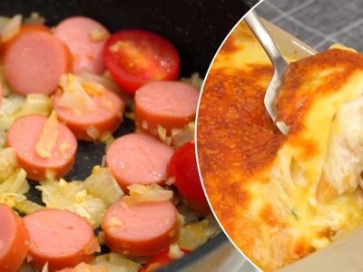 Аппетитная паста с томатами и сыром