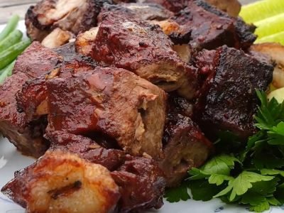 Печень на костре