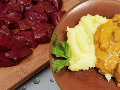 Мягкая печень в горчичном соусе