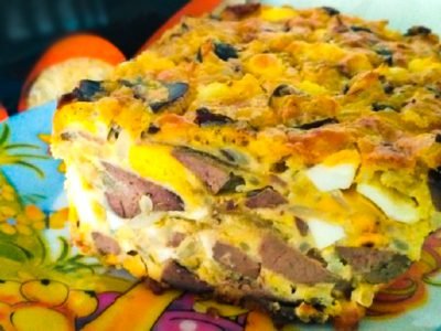 Печень в тесте