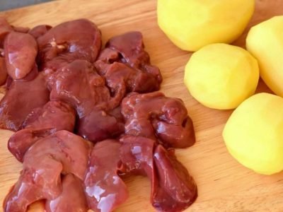 Печеночные оладьи с сырой картошкой