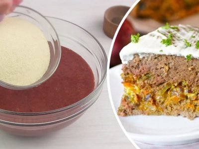 Сочный печеночный торт в духовке