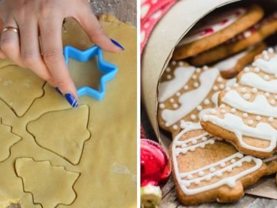 Рассыпчатое песочное печенье на Новый год