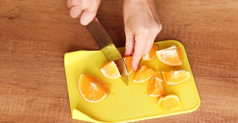 нарезка апельсин