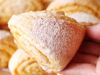 Песочное печенье c апельсиновой начинкой