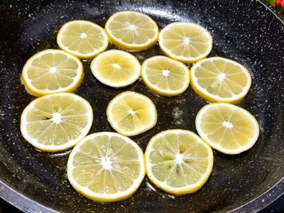 Печенье с дольками лимона