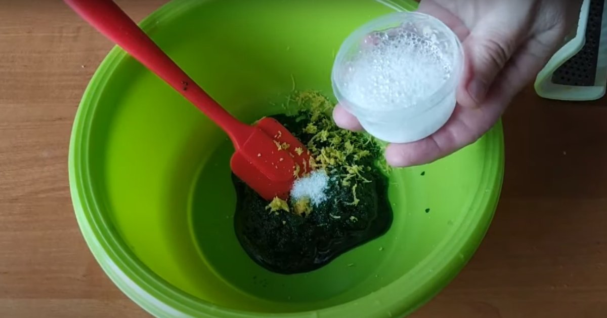 измельченная мята с содой