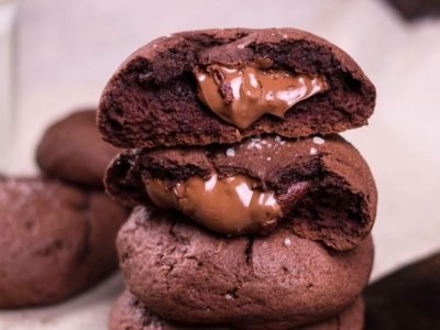 Шоколадное печенье с начинкой а-ля «Фондан»