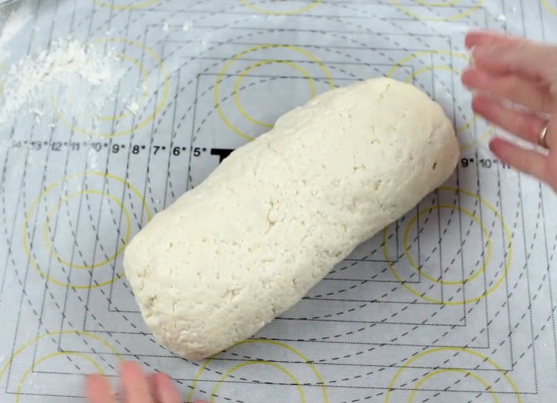 замес творожного теста