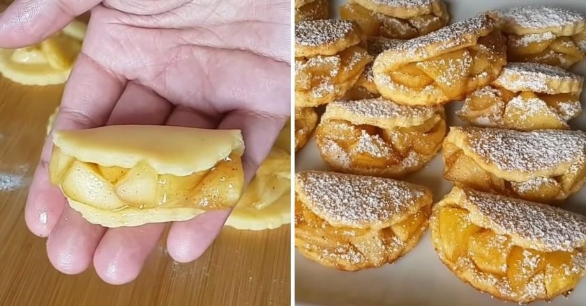 Песочное печенье с яблоками - мягкое, ароматное и очень вкусное