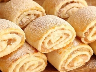 Печенье с яблоками на кефире