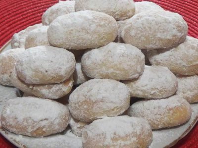 Простое песочное печенье «Снежок»