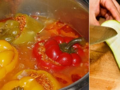 Перец, фаршированный овощами
