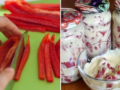 Перец, маринованный в горчице