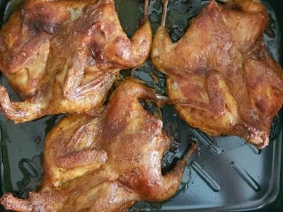 Пряные перепелки в духовке