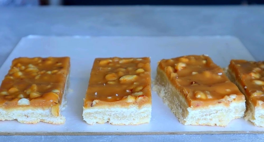 песочное печенье с карамелью