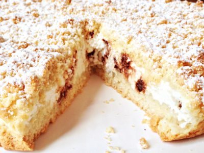 Песочный пирог на сковороде