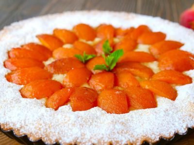 Песочный пирог с абрикосами от Ольги Матвей