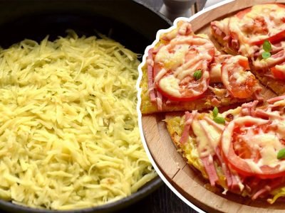 Пицца из картошки на сковороде