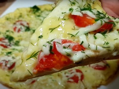 Пицца из лаваша на сковороде