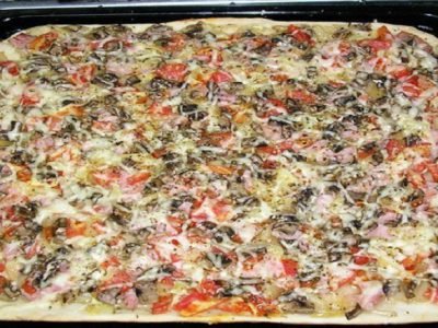 Пицца на кефире