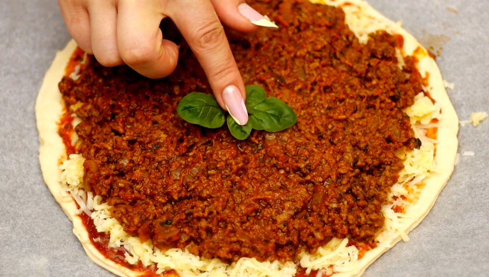 пицца с фаршем