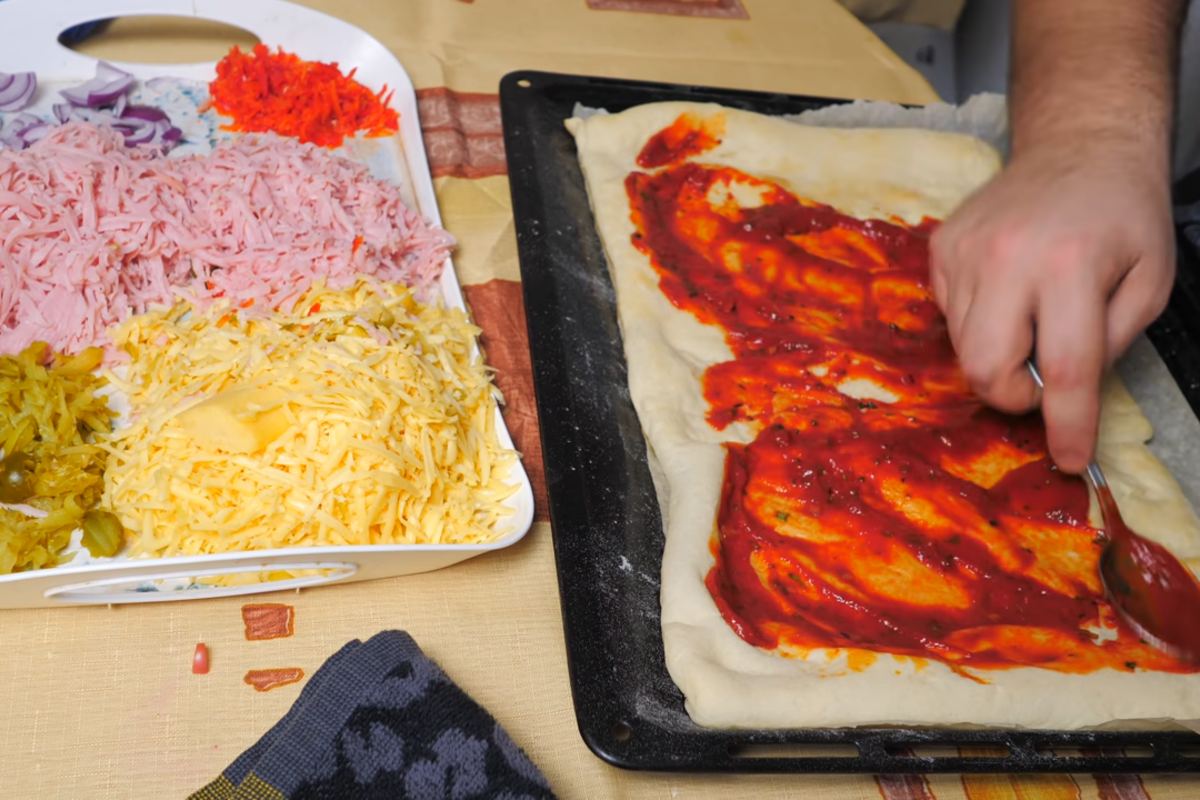 пицца из готового теста