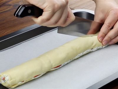 Пицца с красной рыбой