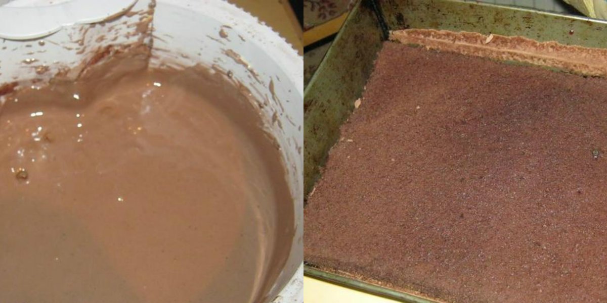 шоколадный бисквитный корж