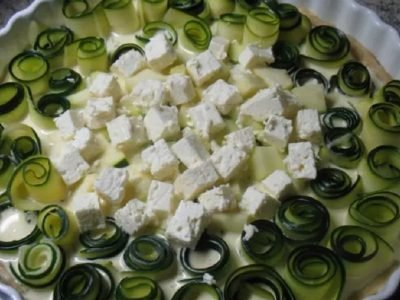 Пирог из кабачков с сыром