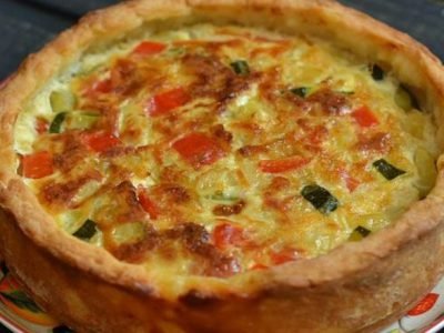 Пирог из картофельного теста с мясом