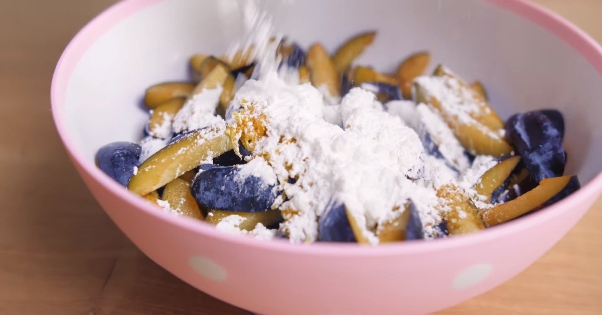 сливы с крахмалом