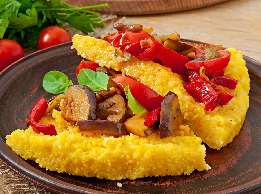 Пирог на поленте