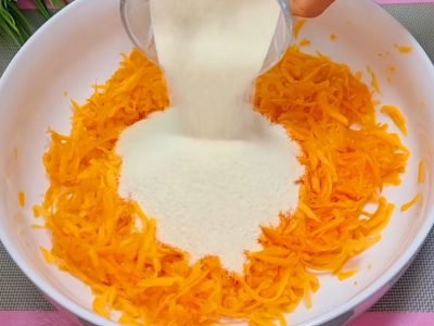 Пирог из тыквы с манкой