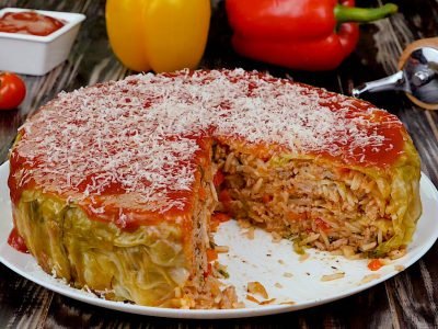 Пирог «Ленивый голубец»