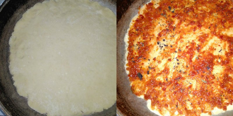 пирог на сковороде